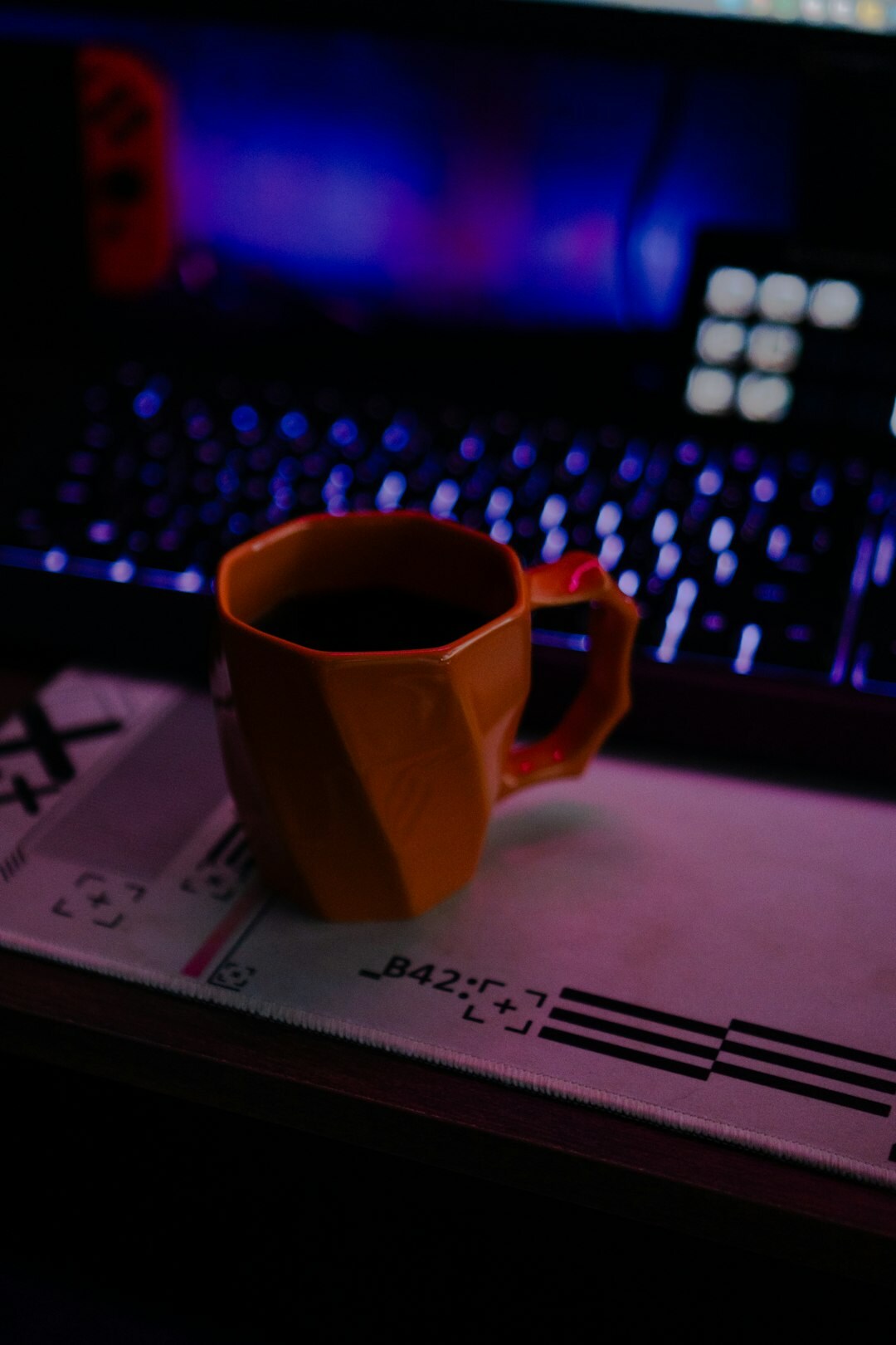 writer at desk with coffee